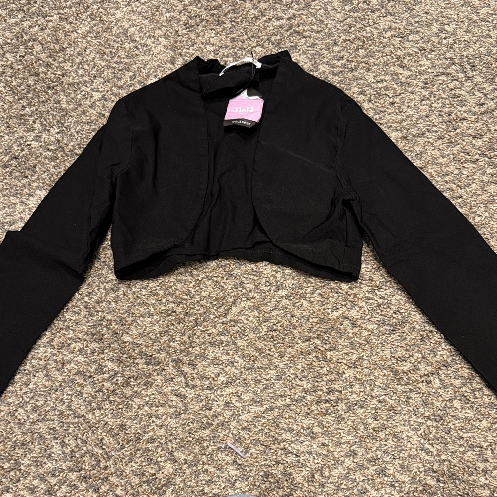 Elegant Black Kids Blazer